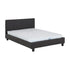 Prado 4FT6 Bed - Brown Faux Leather